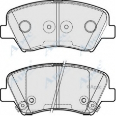 PAD1865 APEC Комплект тормозных колодок, дисковый тормоз