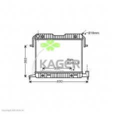 31-2779 KAGER Радиатор, охлаждение двигателя