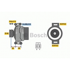 0 986 081 300 BOSCH Генератор