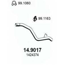 14.9017 ASSO Труба выхлопного газа