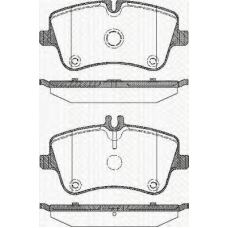8110 23026 TRISCAN Комплект тормозных колодок, дисковый тормоз