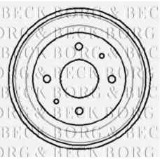 BBR7008 BORG & BECK Тормозной барабан