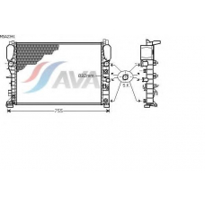 MSA2341 AVA Радиатор, охлаждение двигателя