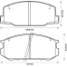 572305B BENDIX Комплект тормозных колодок, дисковый тормоз