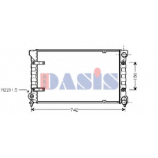 330160N AKS DASIS Радиатор, охлаждение двигателя