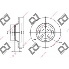 BD1590 DJ PARTS Тормозной диск