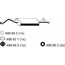 224048 ERNST Глушитель выхлопных газов конечный