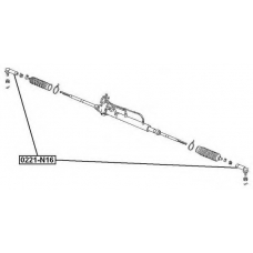 0221-N16 ASVA Наконечник поперечной рулевой тяги