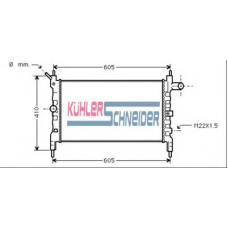 0609901 KUHLER SCHNEIDER Радиатор, охлаждение двигател