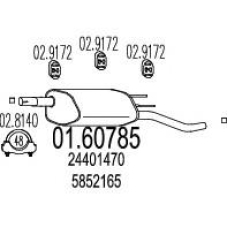 01.60785 MTS Глушитель выхлопных газов конечный