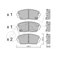 822-941-0 CIFAM Комплект тормозных колодок, дисковый тормоз