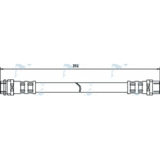 HOS3379 APEC Тормозной шланг