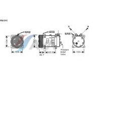 MNK048 AVA Компрессор, кондиционер