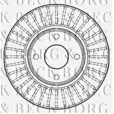 BBD4985 BORG & BECK Тормозной диск