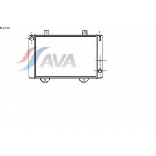 FD2075 AVA Радиатор, охлаждение двигателя