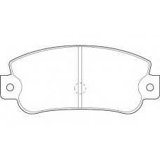 WBP20841B WAGNER LOCKHEED Комплект тормозных колодок, дисковый тормоз