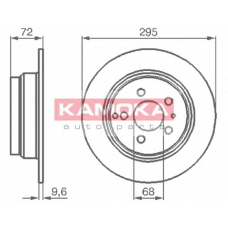1031104 KAMOKA Тормозной диск