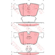 GDB1675 TRW Комплект тормозных колодок, дисковый тормоз