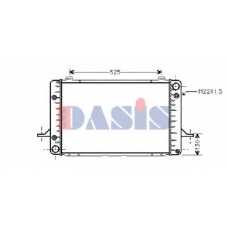 090430N AKS DASIS Радиатор, охлаждение двигателя