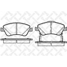001 084B-SX STELLOX Комплект тормозных колодок, дисковый тормоз