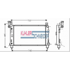 5304301 KUHLER SCHNEIDER Радиатор, охлаждение двигател