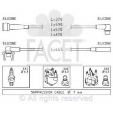 4.9498 FACET Ккомплект проводов зажигания