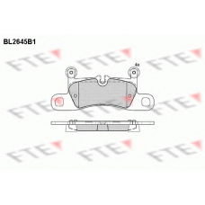 BL2645B1 FTE Комплект тормозных колодок, дисковый тормоз