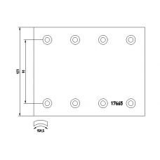 17665 TEXTAR Тормозные колодки, барабанный тормоз