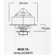 8620 1988 TRISCAN Термостат, охлаждающая жидкость