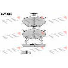 BL1633B2 FTE Комплект тормозных колодок, дисковый тормоз