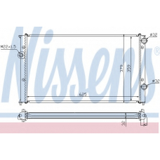 65243 NISSENS Радиатор, охлаждение двигателя