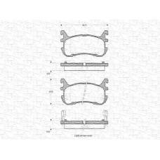 363702160773 MAGNETI MARELLI Комплект тормозных колодок, дисковый тормоз