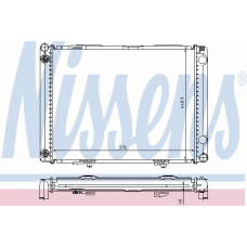 62766A NISSENS Радиатор, охлаждение двигателя
