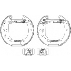 8DB 355 005-151 HELLA PAGID Комплект тормозных колодок