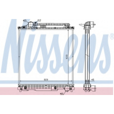 626470 NISSENS Радиатор, охлаждение двигателя