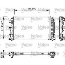 735084 VALEO Радиатор, охлаждение двигателя