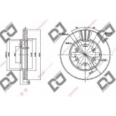 BD1055 DJ PARTS Тормозной диск