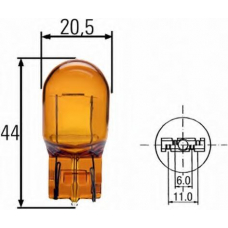 8GP 009 021-002 HELLA Лампа накаливания, фонарь указателя поворота; ламп