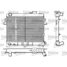 883808 VALEO Радиатор, охлаждение двигателя