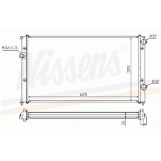 65243A NISSENS Радиатор, охлаждение двигателя