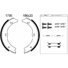 01795K BSF Комплект тормозных колодок, стояночная тормозная с