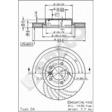 BS 8175 BRECO Тормозной диск