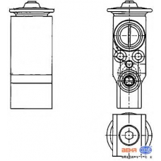 8UW 351 239-651 HELLA Расширительный клапан, кондиционер