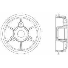 BAD9008.30 OPEN PARTS Тормозной барабан