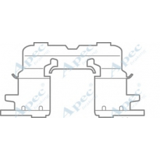 KIT594 APEC Комплектующие, тормозные колодки