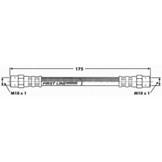 FBH6630 FIRST LINE Тормозной шланг