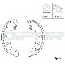 DPB1001 DITAS Комплект тормозных колодок