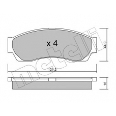 22-0896-0 METELLI Комплект тормозных колодок, дисковый тормоз