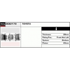 DC82170 DELCO REMY Тормозной суппорт