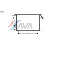 RT2051 AVA Радиатор, охлаждение двигателя